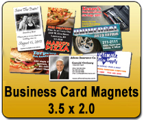 Yard Signs & Magnetic Business Cards - Business Card Magnets 3.5x2